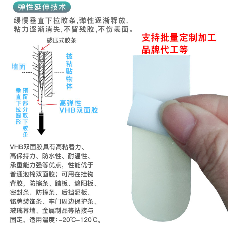强力无痕替换胶条学生宿舍神器相框壁画家居装饰品固定魔力贴挂钩